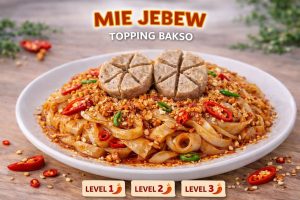 Mie Jebew Toping Bakso