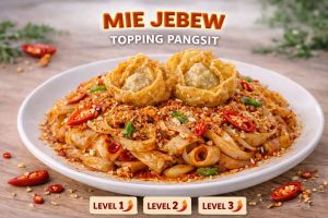 Mie Jebew Toping Pangsit